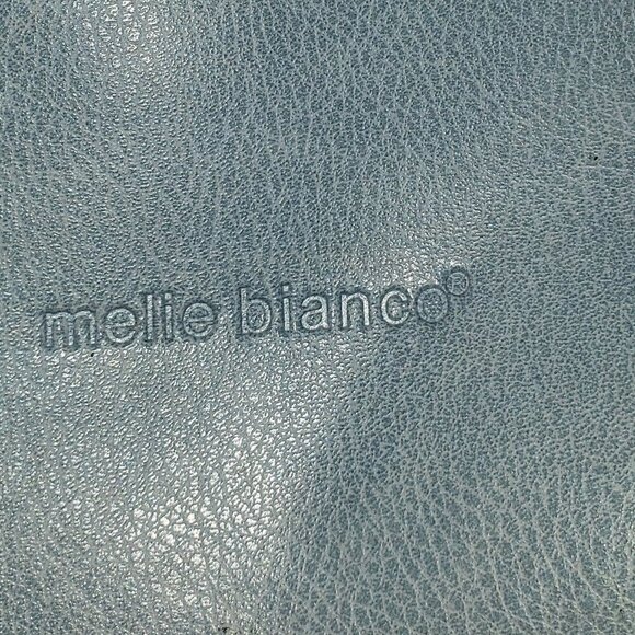 Melie Biaco Women's Vegan Blue Leather Shoulder Bag/Crossbody w/Gold Hardware - Picture 9 of 15